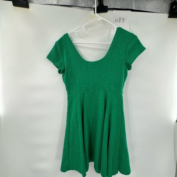 Anthropologie Maeve Fit-and-Flare Knit Dress Green XSP New Timeless Chic Classic - Picture 13 of 13